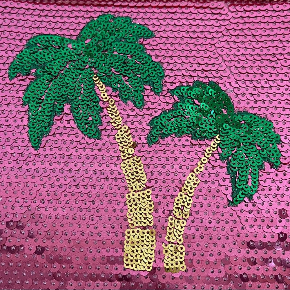 Tarte Palm Trees & Ocean Breeze Sequin Magnetic Cosmetic Makeup Palette Case NIB